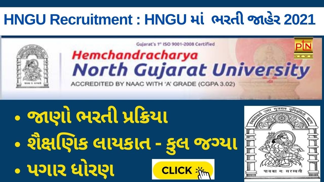 HNGU Recruitment